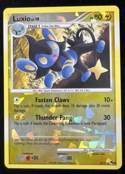 Luxio 8/17 Cracked Ice Reverse Holo POP Series 8 Pokemon Card - NM - Image 1