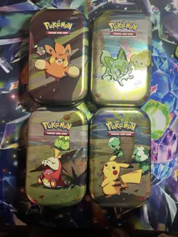 Empty Pokemon Paldea Friends - Mini Tins x 4 (No Cards)👈🏻 Please Read Title - Image 1