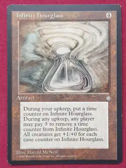 Magic The Gathering ICE AGE INFINITE HOURGLASS artifact card MTG - Image 1