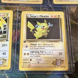 Vintage Raichu Pokemon Card Lot Of 8 WOTC Rare Holo First Edition Gym Challenge - Image 3