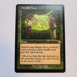 Magic the Gathering - Worldly Tutor (Retro Frame) - Dominaria Remastered - NM - Image 1