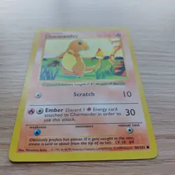 Pokemon TCG Vintage Charmander 46/102 Charmeleon 24/102 Shadowless Base Set - Image 3