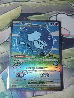Pokemon TCG Mew ex 232/091 SIR Special Illustration Rare Bubble Mew PaldeanFates - Image 1