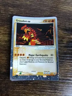 Pokemon Black Star Promo Holo Ultra Rare Groudon EX 002 - Image 2