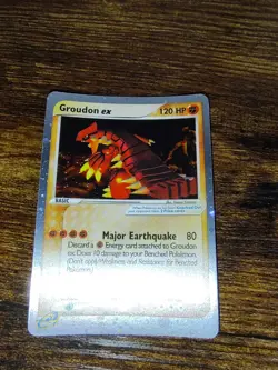 Pokemon Black Star Promo Holo Ultra Rare Groudon EX 002 - Image 3