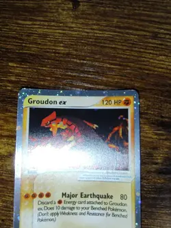 Pokemon Black Star Promo Holo Ultra Rare Groudon EX 002 - Image 4