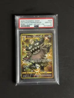 Pokemon Perrserker 205/192 PSA 10 Mint Rebel Clash Gold Secret Rare - Image 1