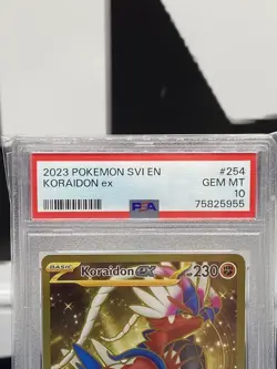 2023 Pokemon Scarlet And Violet Koraidon EX Hyper Secret Rare #254 PSA 10 - Image 2