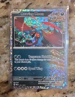 POKEMON Prismatic Evolutions NM McDonald's 2024 HOLO Promo #011/015 ROARING MOON - Image 1
