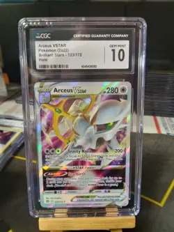 CGC 10 GEM MINT Arceus VSTAR 123/172 Brilliant Stars Ultra Rare Holo Pokemon TCG - Image 1