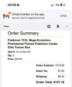 PRESALE Pokemon Center Exclusive Mega Evolution Phantasmal Flames ETB - Image 3