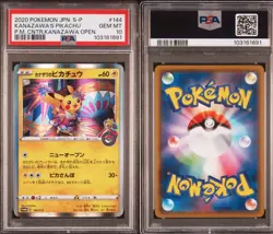 2020 POKEMON JPN POKEMON CENTER KANAZAWA OPENING KANAZAWA'S PIKACHU PSA 10 🔥 - Image 1