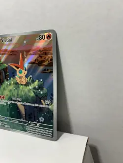 Victini Black Star Promo SVP208 NM Black Bolt White Flare Pokemon Normal Size - Image 2