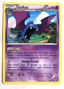 Golbat 32/119 XY Phantom Forces Pokemon Regular Uncommon LIGHTLY PLAYED LP - Image 1