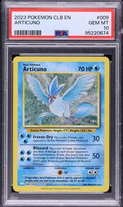 2023 Pokemon TCG Classic Collection Holo Articuno #9 PSA 10 GEM MINT - Image 1