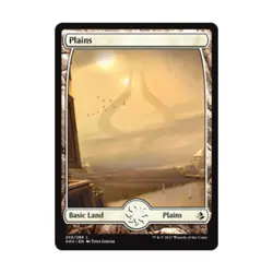 WOTC MtG Amonkhet Plains #250 (Expanded Border) (C) (Foil) EX+ - Image 1