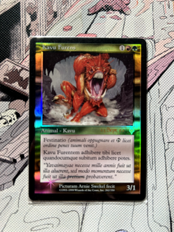 (Latin Promo) (Foil) Raging Kavu | Near Mint | 2000 Vintage | Invasion #262 MTG - Image 3