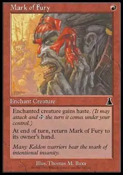 Mark of Fury - Light Play MTG Urza's Destiny - Image 1