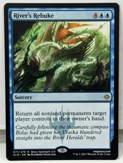 MTG: Ixalan (XLN) River's Rebuke 071/279 Magic The Gathering Card Rare NM - Image 1