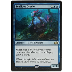 x1 Seafloor Oracle J22 MTG M/NM Blue Rare Creature Merfolk Wizard Jumpstart 2022 - Image 1