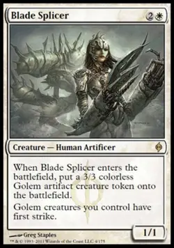 Blade Splicer - Light Play MTG New Phyrexia - Image 1