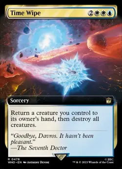 🧙Time Wipe R 0478 Borderless Foil WHO Dr Who MTG - Image 1
