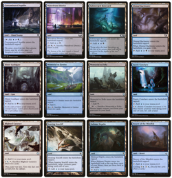 MTG - 12 x Different Blue & Black Dimir Lands for COMMANDER deck building - LP - Image 1