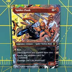 MTG Spider-Punk 0207 Borderless Non-foil Marvel's Spider-Man Magic the Gathering - Image 1