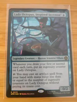 MTG Lady Octopus, Inspired Inventor (FOIL) 0035 Spider-Man M/NM Free UK P&P - Image 1