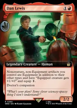 🧙Dan Lewis R 0380 Borderless Foil WHO Dr Who MTG - Image 1