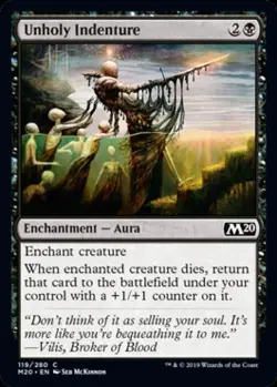Unholy Indenture -Foil Near Mint MTG Magic 2020 Core Set - Image 1