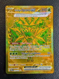 Teal Mask Ogerpon ex - 177/131 Prismatic Evolutions (Pokemon) Golden Hyper Rare - Image 1
