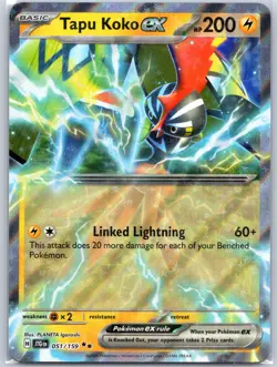 Tapu Koko ex 051/159 Near Mint SV09: Journey Together Pokemon Shipnow - Image 1