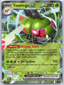 Yanmega ex 003/182 Near Mint SV10: Destined Rivals Pokemon Shipnow - Image 1