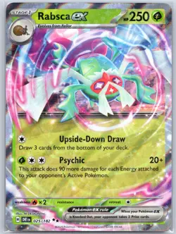 Rabsca ex 025/182 Near Mint SV10: Destined Rivals Pokemon Shipnow - Image 1