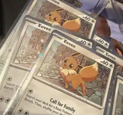 Pokemon TCG Destined Rivals - Eevee SVP 200 Checklane Blister Promo (Cosmo Holo) - Image 2