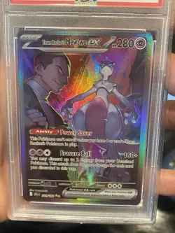 2025 pokemon destined rivals DRI EN Team Rockets Mewtwo EX 231/182 PSA 10 Rare - Image 2