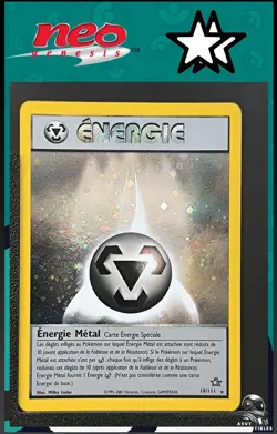 Carte Pokemon Energie Metal 19/111 Holo Edition 2 Neo Genesis Wizards FR 1 - Image 1