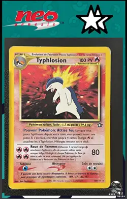 Carte Pokemon Typhlosion 18/111 Holo Edition 2 Neo Genesis Wizards FR - Image 1