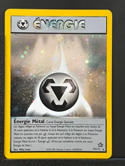Carte Pokemon Energie Metal 19/111 Holo Edition 2 Neo Genesis Wizards FR 2 - Image 2