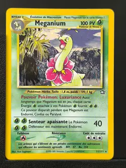 Carte Pokemon Meganium 11/111 Holo Edition 2 Neo Genesis Wizards FR - Image 2