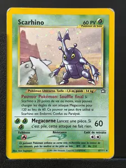 Carte Pokemon Scarhino 6/111 Holo Edition 2 Neo Genesis Wizards FR - Image 2