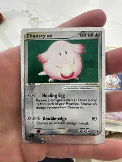 Pokemon TCG Ruby & Sapphire Chansey EX Holo Ultra Rare Card 2003 96/109 - Image 1