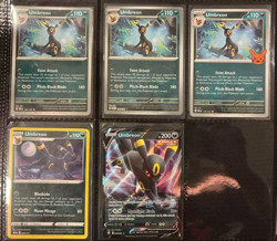 Pokemon TCG 5x Umbreon card Lot NM condition - Image 1