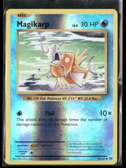 2016 Evolutions Set Pokemon Card 033 Magikarp Reverse Foil LP - Image 1