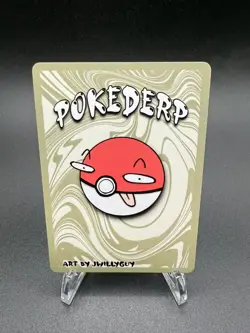 Pokederp BREAKOUT Shadowbud Holo 2/7 - Gengar Pokemon Derpy Fan Art Card - Image 2
