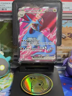 Pokemon TCG Salamence EX Holo Card 177/159 Sv09: Journey Together - Image 1
