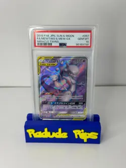 Mewtwo & Mew GX 097/094 Pokemon Card Miracle Twins Japanese PSA 10 Gem Mint - Image 1