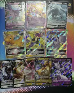 Mixed Japanese Tcg Card Bundle Inc Older XY Era Alakazam & SWSH VStar & V Cards - Image 1
