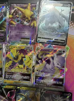 Mixed Japanese Tcg Card Bundle Inc Older XY Era Alakazam & SWSH VStar & V Cards - Image 3